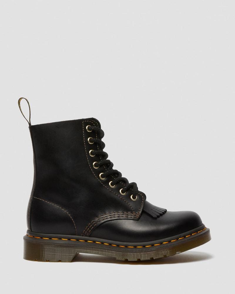 Dr Martens 1460 Pascal Abruzzo Lær Ankelstøvletter Dame Svarte | Norge 8TCE
